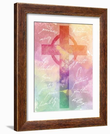 Watercolor Cross Words 2-Melody Hogan-Framed Art Print