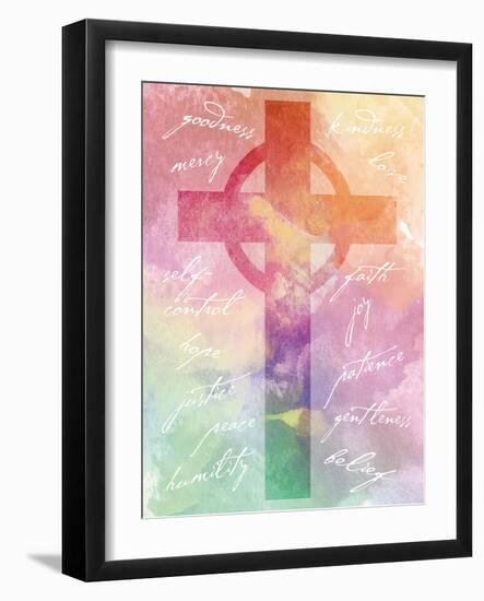 Watercolor Cross Words 2-Melody Hogan-Framed Art Print