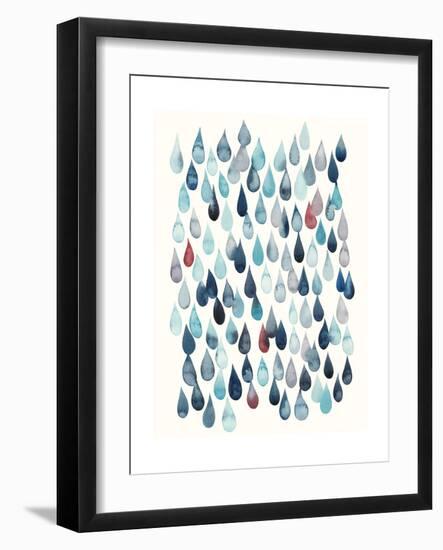 Watercolor Drops I-Grace Popp-Framed Art Print