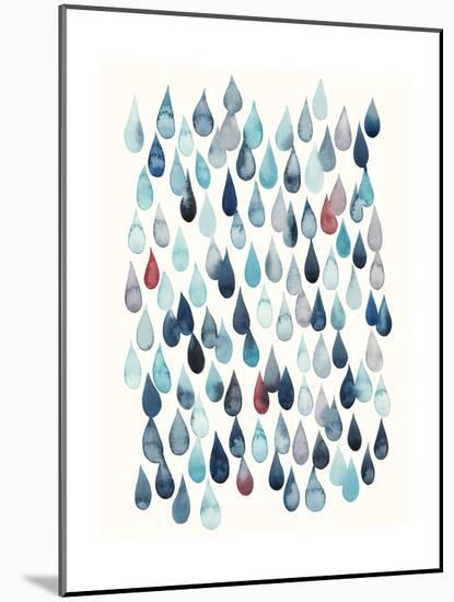 Watercolor Drops I-Grace Popp-Mounted Art Print