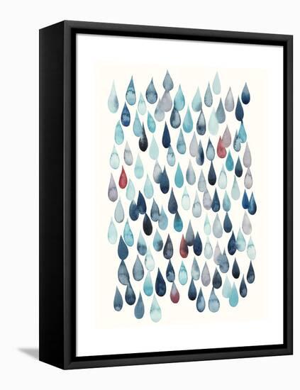 Watercolor Drops I-Grace Popp-Framed Stretched Canvas