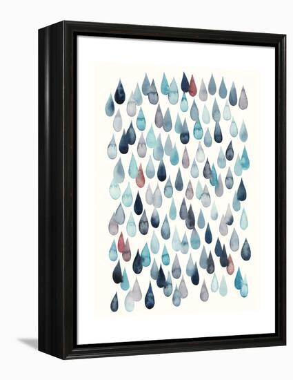 Watercolor Drops II-Grace Popp-Framed Stretched Canvas