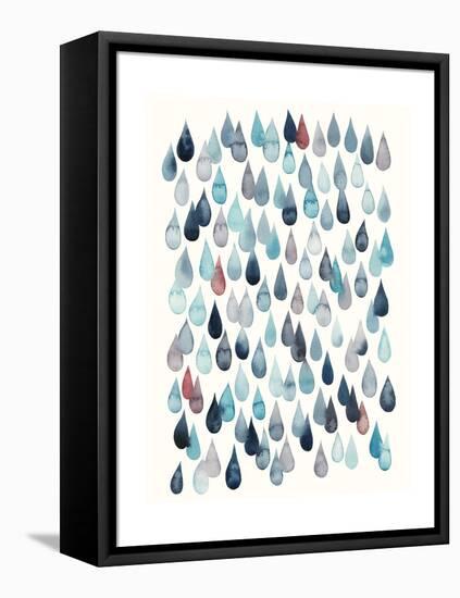 Watercolor Drops II-Grace Popp-Framed Stretched Canvas