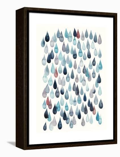 Watercolor Drops II-Grace Popp-Framed Stretched Canvas