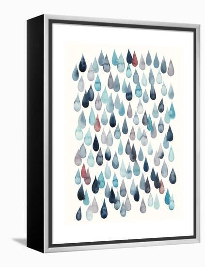 Watercolor Drops II-Grace Popp-Framed Stretched Canvas