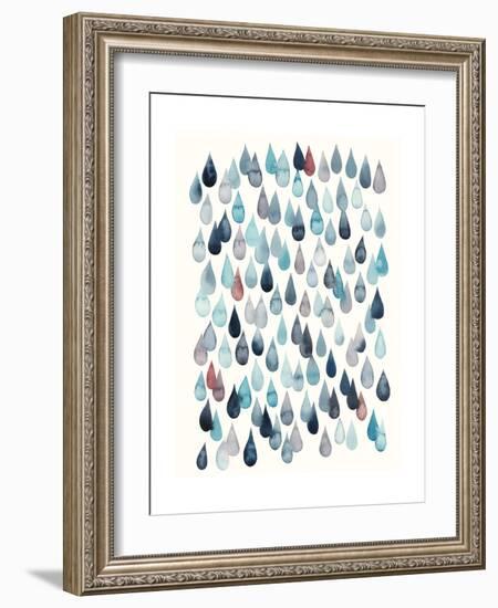 Watercolor Drops II-Grace Popp-Framed Premium Giclee Print