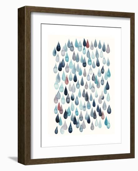 Watercolor Drops II-Grace Popp-Framed Premium Giclee Print