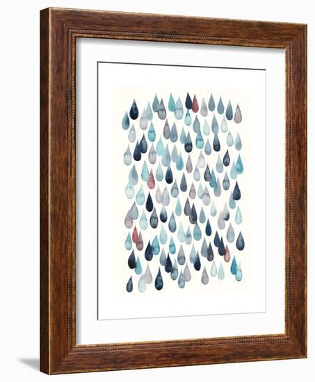 Watercolor Drops II-Grace Popp-Framed Premium Giclee Print