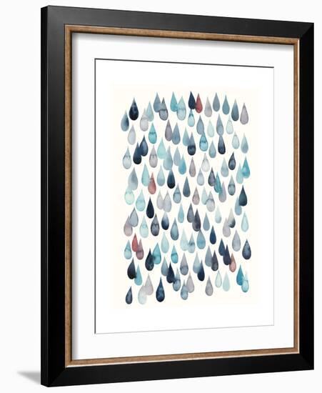 Watercolor Drops II-Grace Popp-Framed Premium Giclee Print