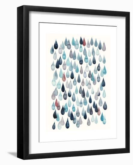 Watercolor Drops II-Grace Popp-Framed Premium Giclee Print