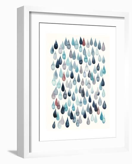 Watercolor Drops II-Grace Popp-Framed Premium Giclee Print