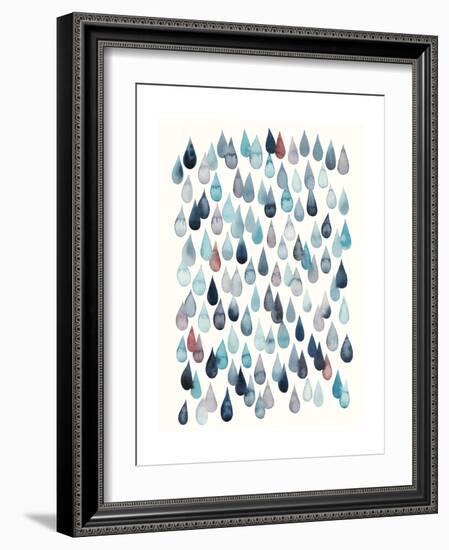 Watercolor Drops II-Grace Popp-Framed Premium Giclee Print