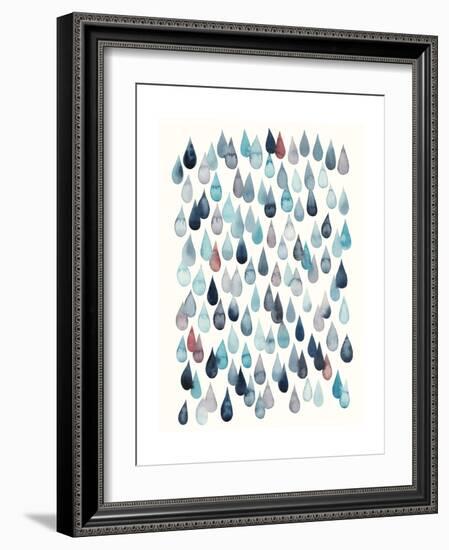 Watercolor Drops II-Grace Popp-Framed Art Print