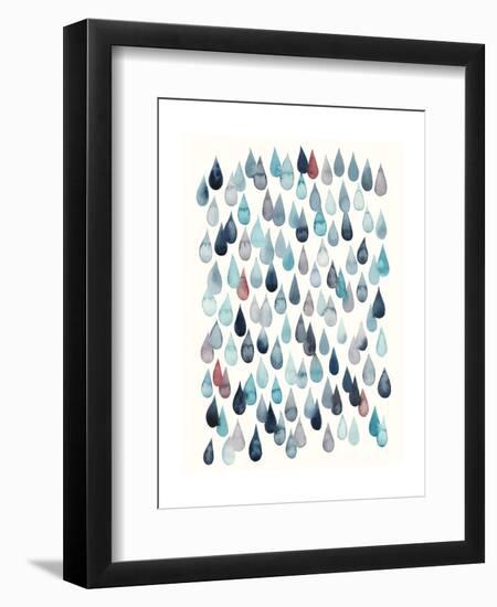 Watercolor Drops II-Grace Popp-Framed Art Print