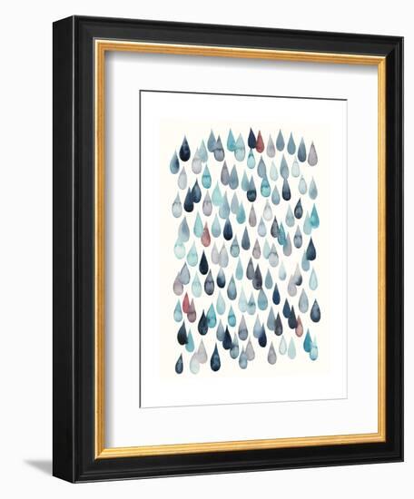 Watercolor Drops II-Grace Popp-Framed Art Print