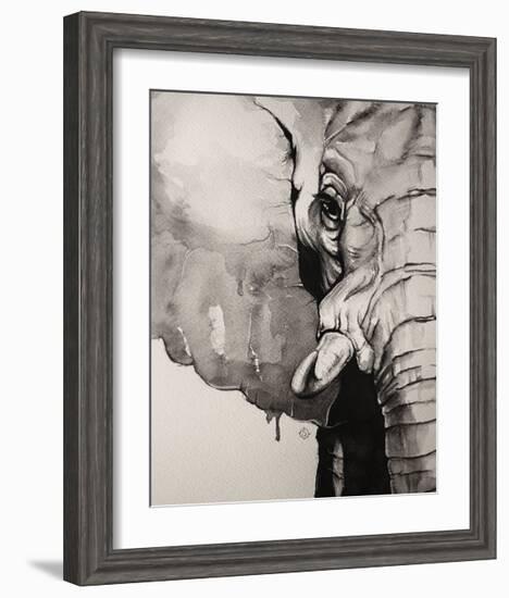 Watercolor Elephant-Sillier than Sally-Framed Giclee Print