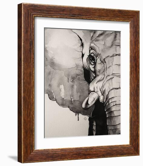 Watercolor Elephant-Sillier than Sally-Framed Giclee Print