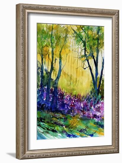 Watercolor Epilobiums-Pol Ledent-Framed Art Print