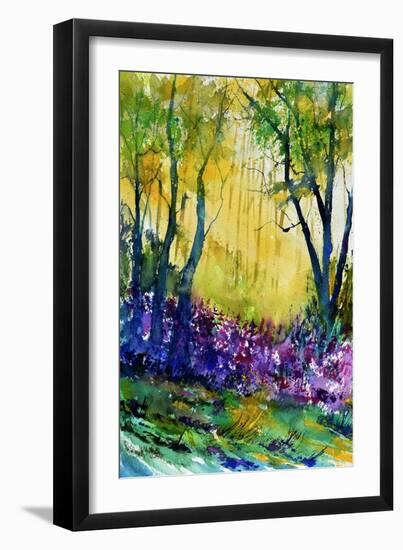 Watercolor Epilobiums-Pol Ledent-Framed Art Print