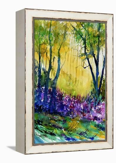 Watercolor Epilobiums-Pol Ledent-Framed Stretched Canvas