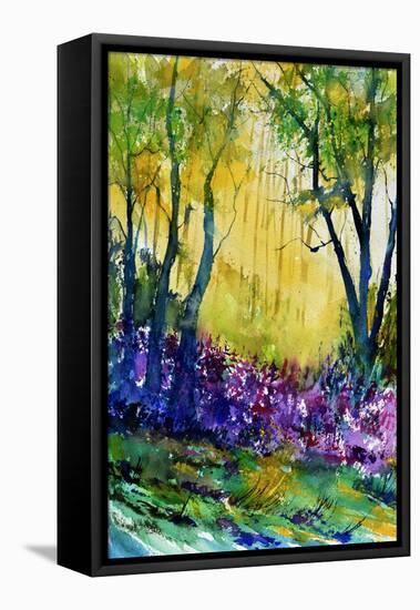 Watercolor Epilobiums-Pol Ledent-Framed Stretched Canvas