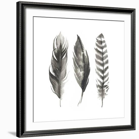 Watercolor Feathers I-Grace Popp-Framed Art Print