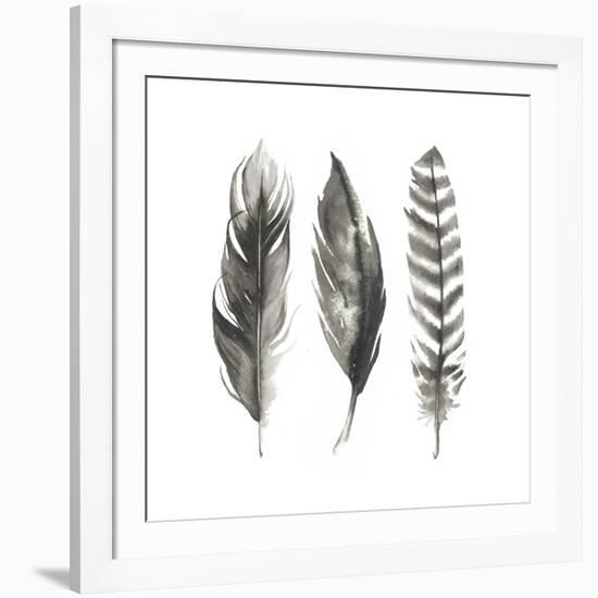 Watercolor Feathers I-Grace Popp-Framed Art Print