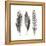 Watercolor Feathers I-Grace Popp-Framed Stretched Canvas