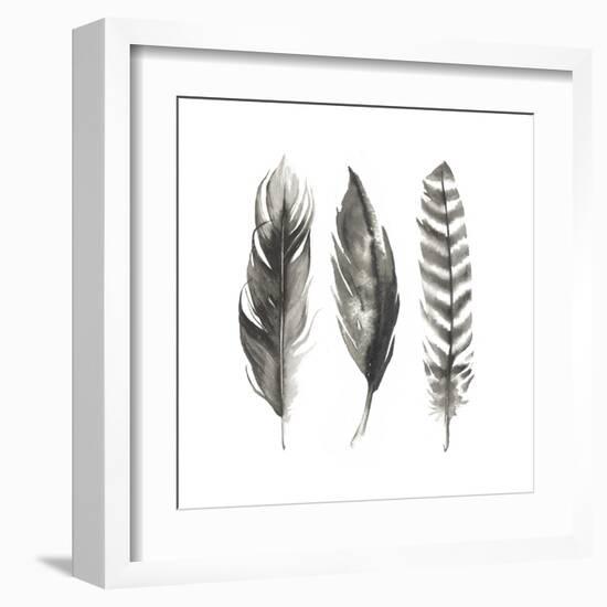 Watercolor Feathers I-Grace Popp-Framed Art Print