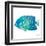 Watercolor Fish in Teal IV-Julie DeRice-Framed Art Print