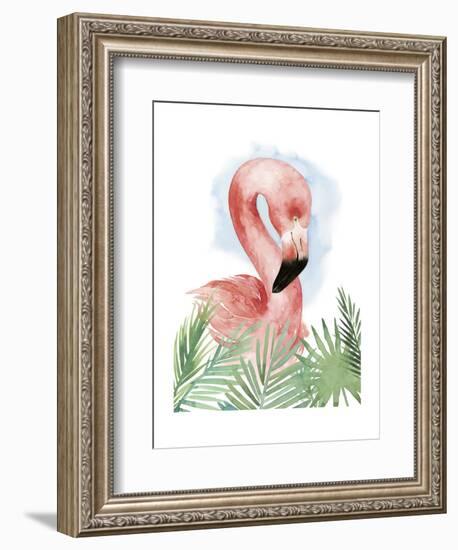 Watercolor Flamingo Composition I-Grace Popp-Framed Art Print