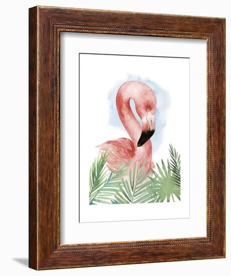 Watercolor Flamingo Composition I-Grace Popp-Framed Art Print