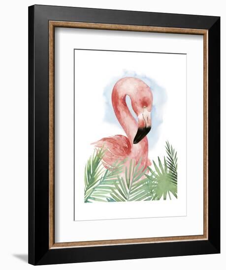 Watercolor Flamingo Composition I-Grace Popp-Framed Art Print