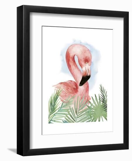 Watercolor Flamingo Composition I-Grace Popp-Framed Art Print