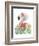 Watercolor Flamingo Composition II-Grace Popp-Framed Art Print