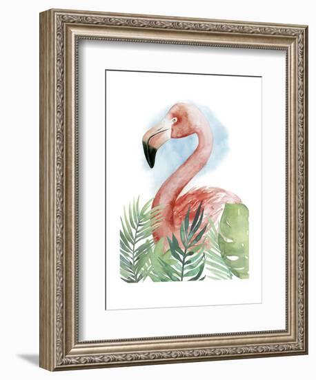 Watercolor Flamingo Composition II-Grace Popp-Framed Art Print