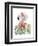 Watercolor Flamingo Composition II-Grace Popp-Framed Art Print