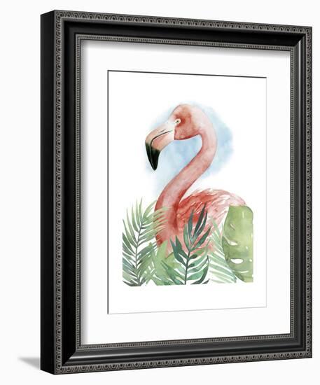 Watercolor Flamingo Composition II-Grace Popp-Framed Art Print