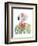 Watercolor Flamingo Composition II-Grace Popp-Framed Art Print