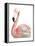 Watercolor Flamingo-Naomi McCavitt-Framed Stretched Canvas