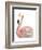 Watercolor Flamingo-Naomi McCavitt-Framed Art Print