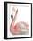 Watercolor Flamingo-Naomi McCavitt-Framed Art Print