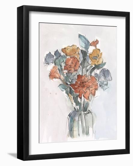 Watercolor Floral Arrangement I-Ethan Harper-Framed Art Print
