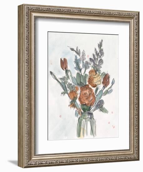 Watercolor Floral Arrangement II-Ethan Harper-Framed Premium Giclee Print