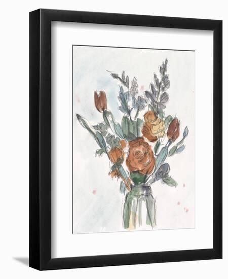 Watercolor Floral Arrangement II-Ethan Harper-Framed Premium Giclee Print