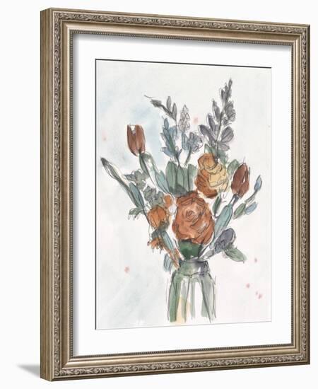 Watercolor Floral Arrangement II-Ethan Harper-Framed Art Print