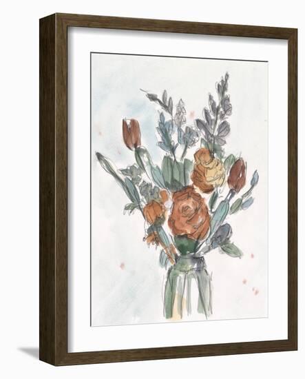 Watercolor Floral Arrangement II-Ethan Harper-Framed Art Print