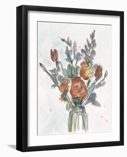 Watercolor Floral Arrangement II-Ethan Harper-Framed Art Print