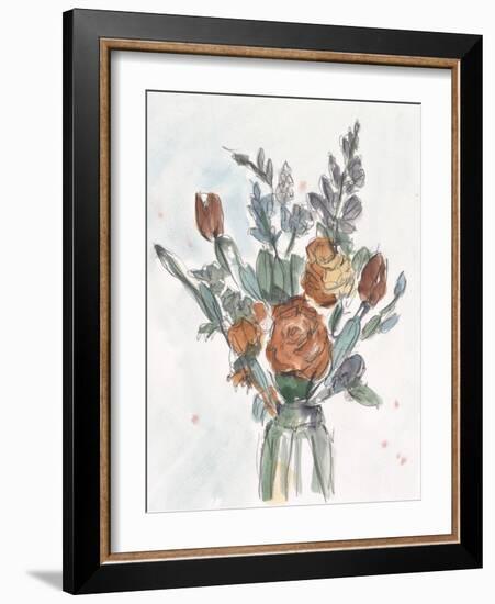 Watercolor Floral Arrangement II-Ethan Harper-Framed Art Print