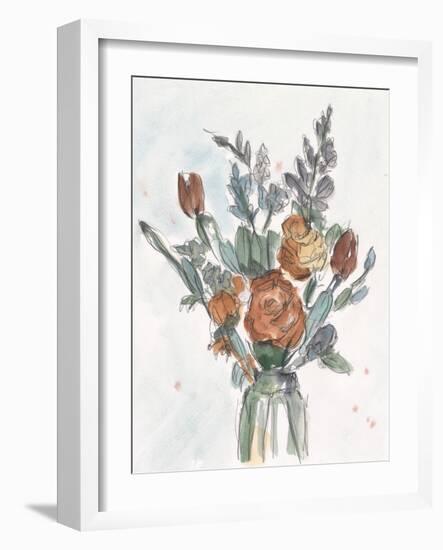 Watercolor Floral Arrangement II-Ethan Harper-Framed Art Print